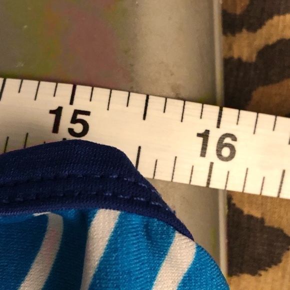 Calvin Klein size 10 blue maxi dress elongating diagonal stripe,slimming - Picture 12 of 16